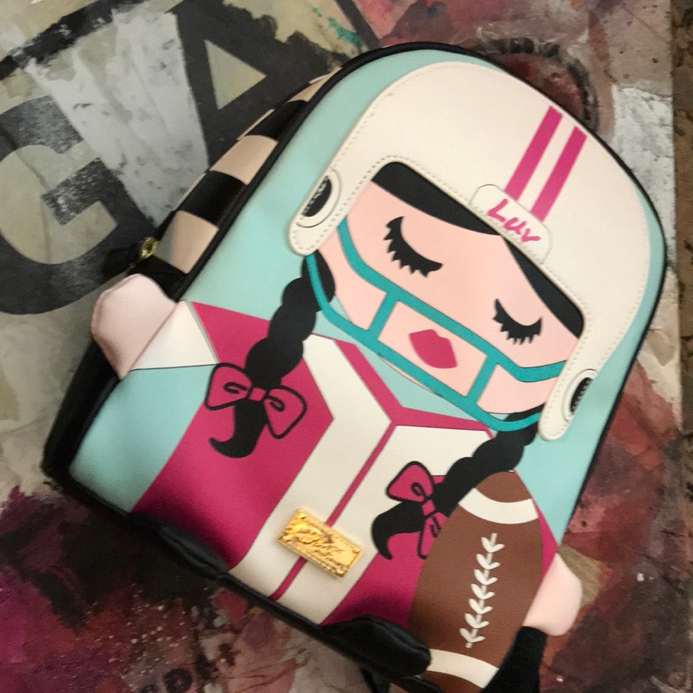 Betsy Johnson Striped LBMindy Backpack